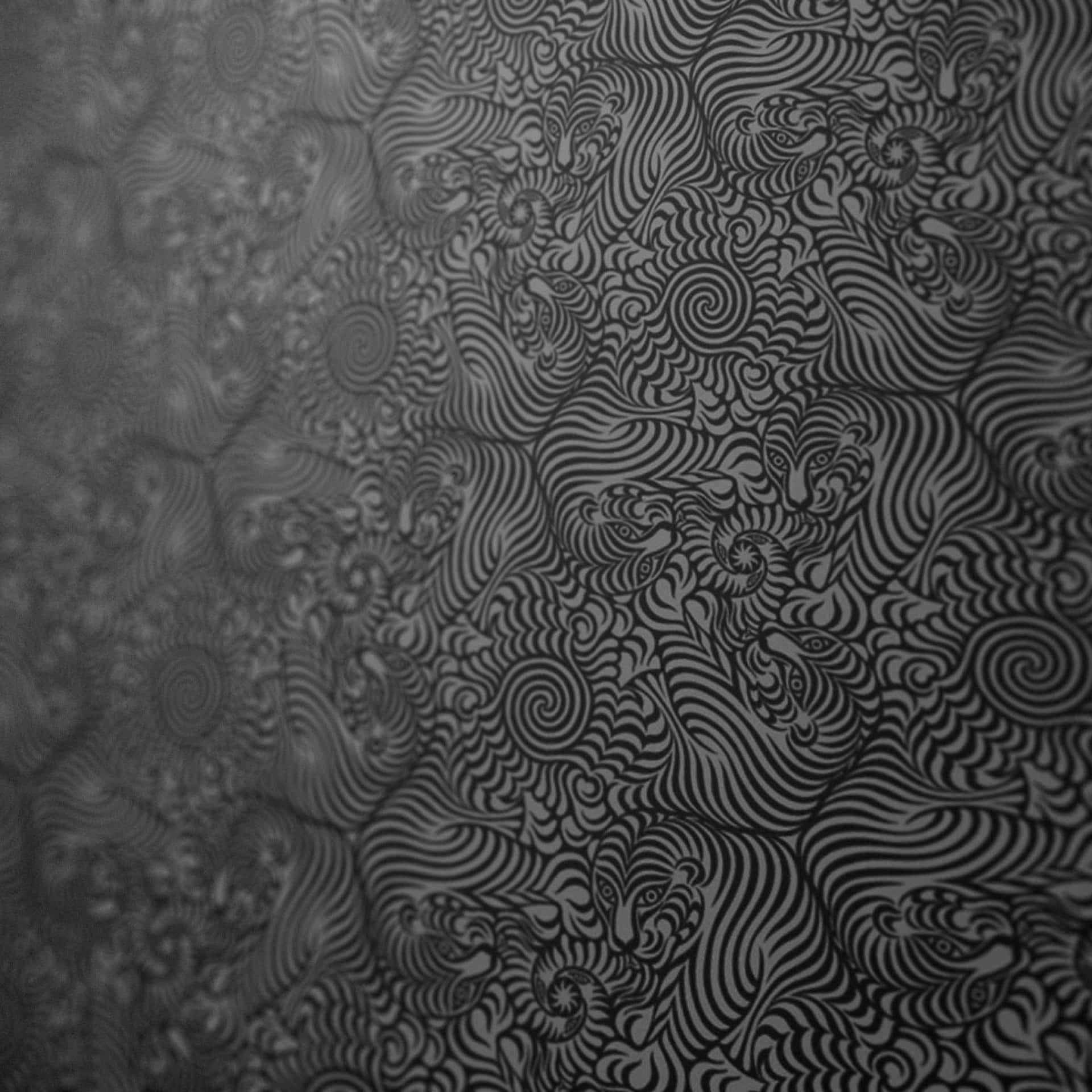 Moderne sort og hvid geometrisk mønster Wallpaper