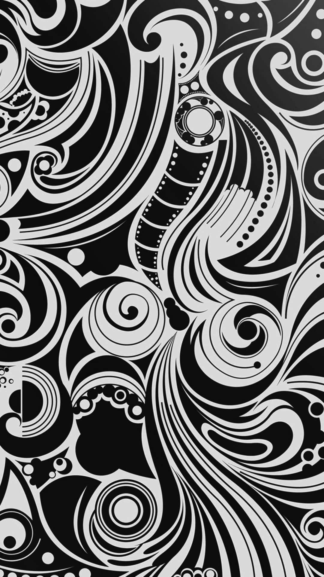 Abstract Black And White Pattern Wallpaper