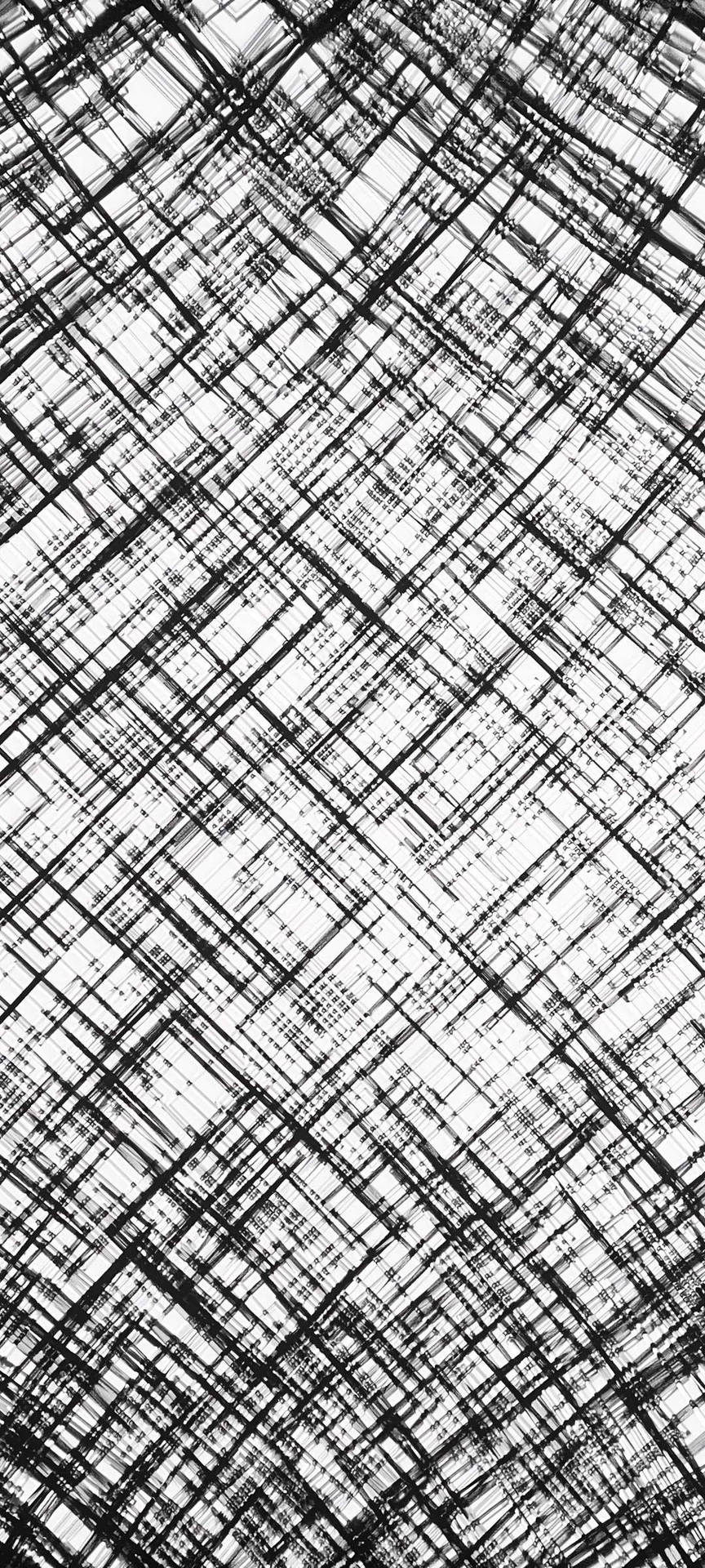 Sort og hvid Mønster OnePlus 9R Wallpaper
