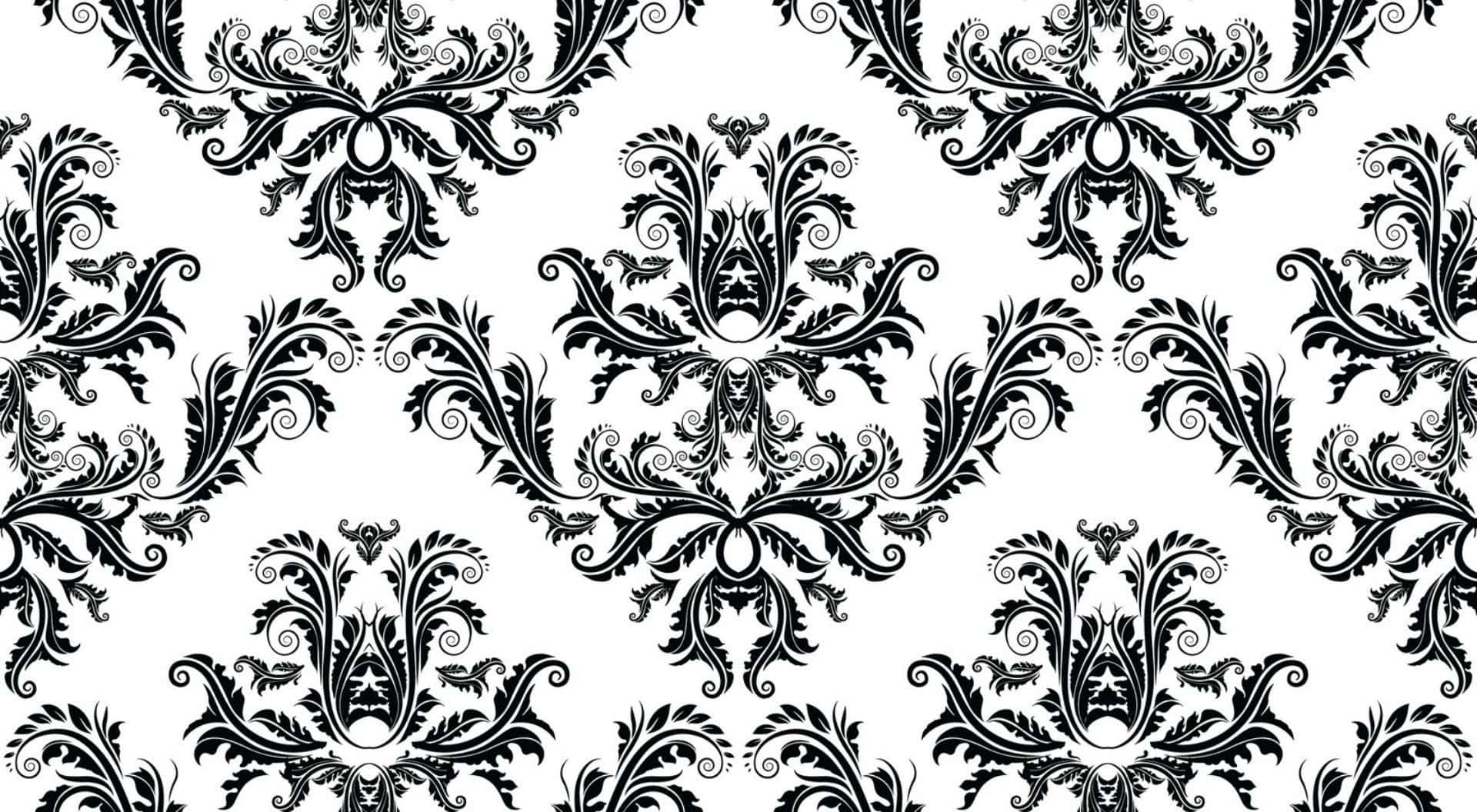 Stylish Black&White Pattern Wallpaper