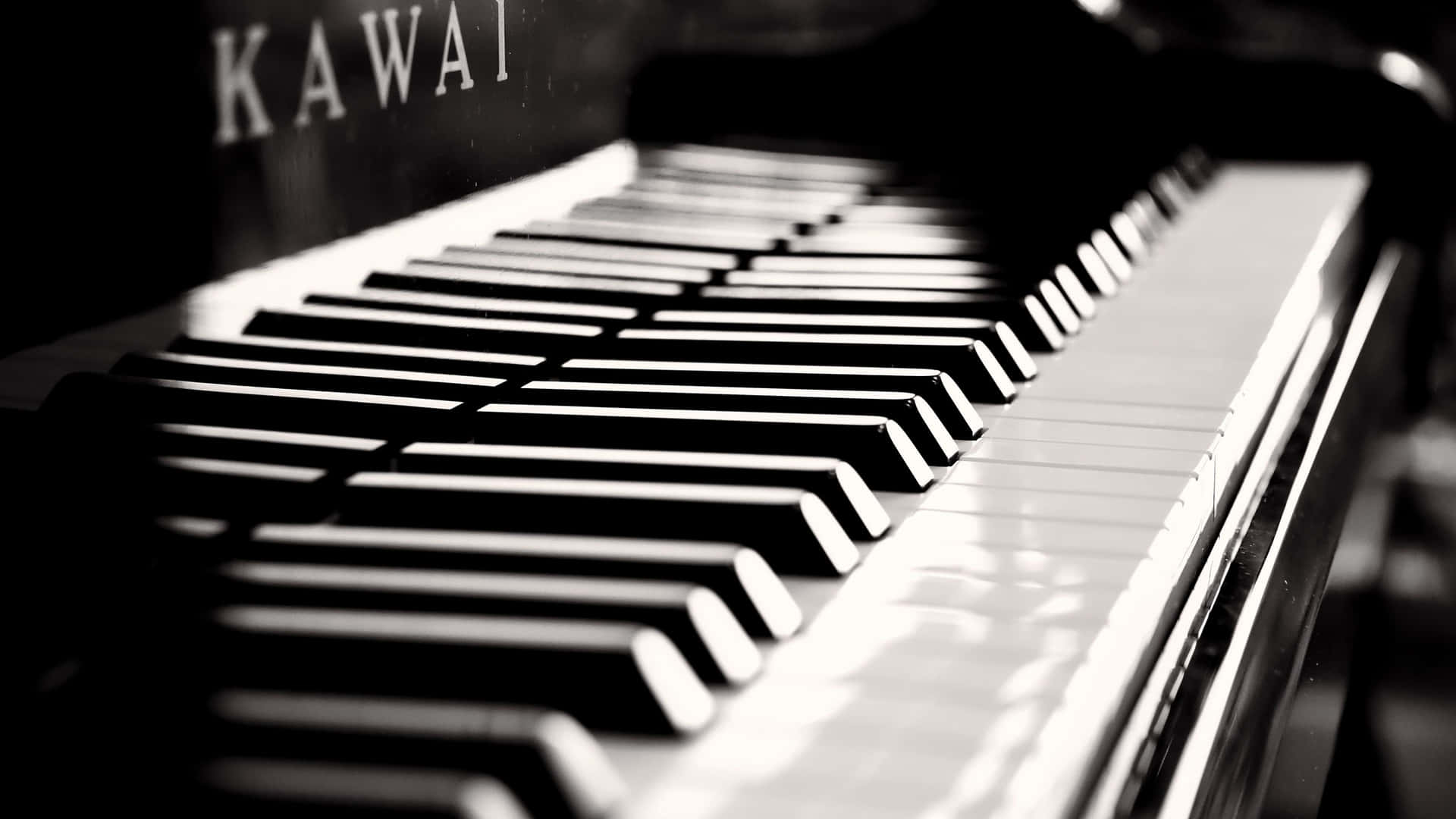 Elegant black and white piano keys Wallpaper