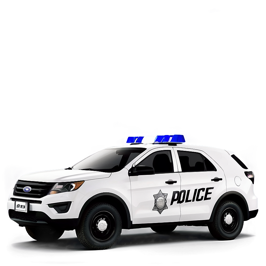 Black And White Police Car Png 97 PNG