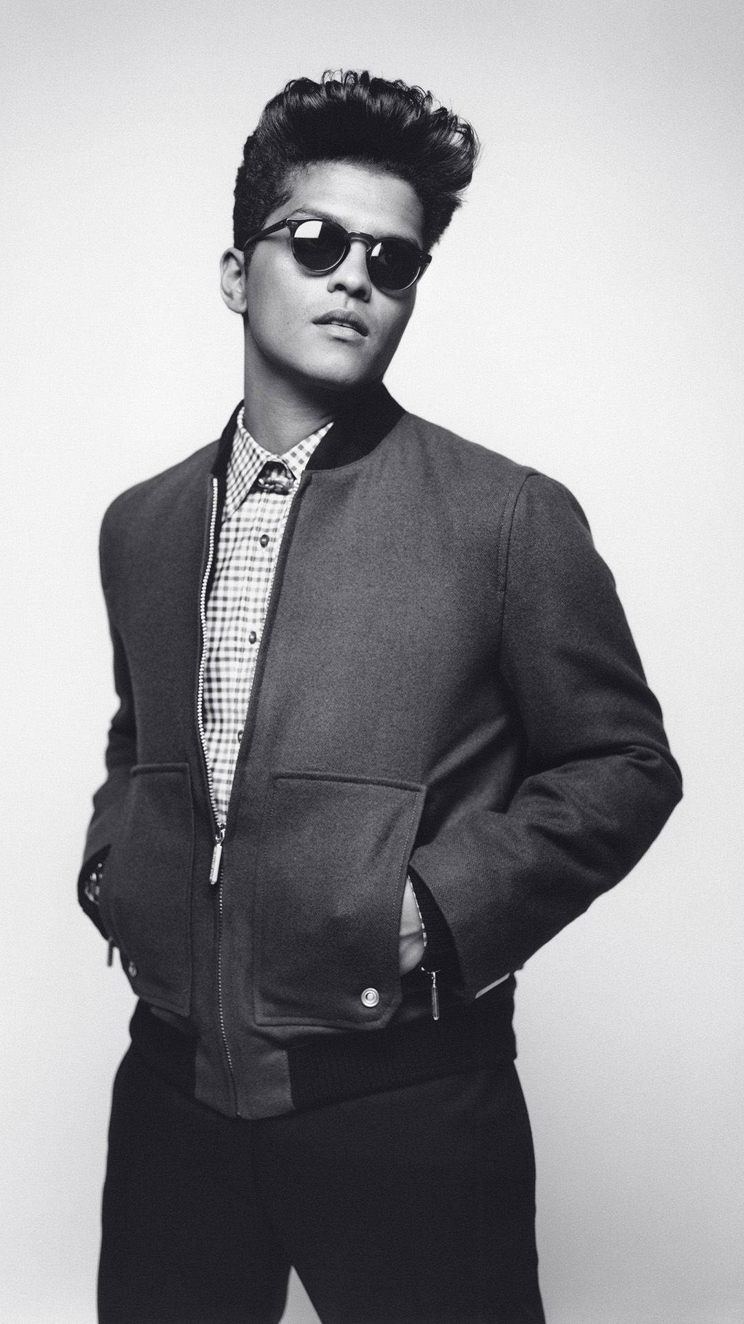 Black And White Portrait Bruno Mars