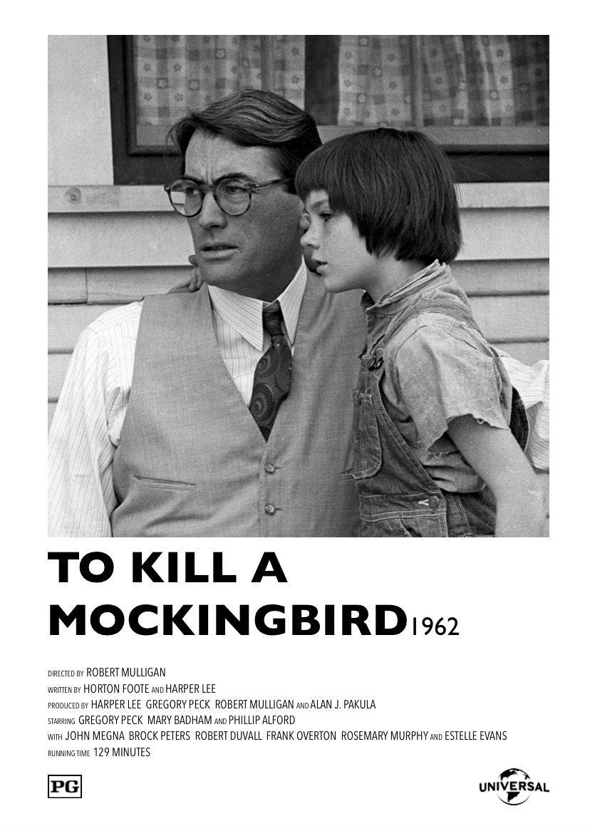 Black And White Poster To Kill A Mockingbird Wallpaper