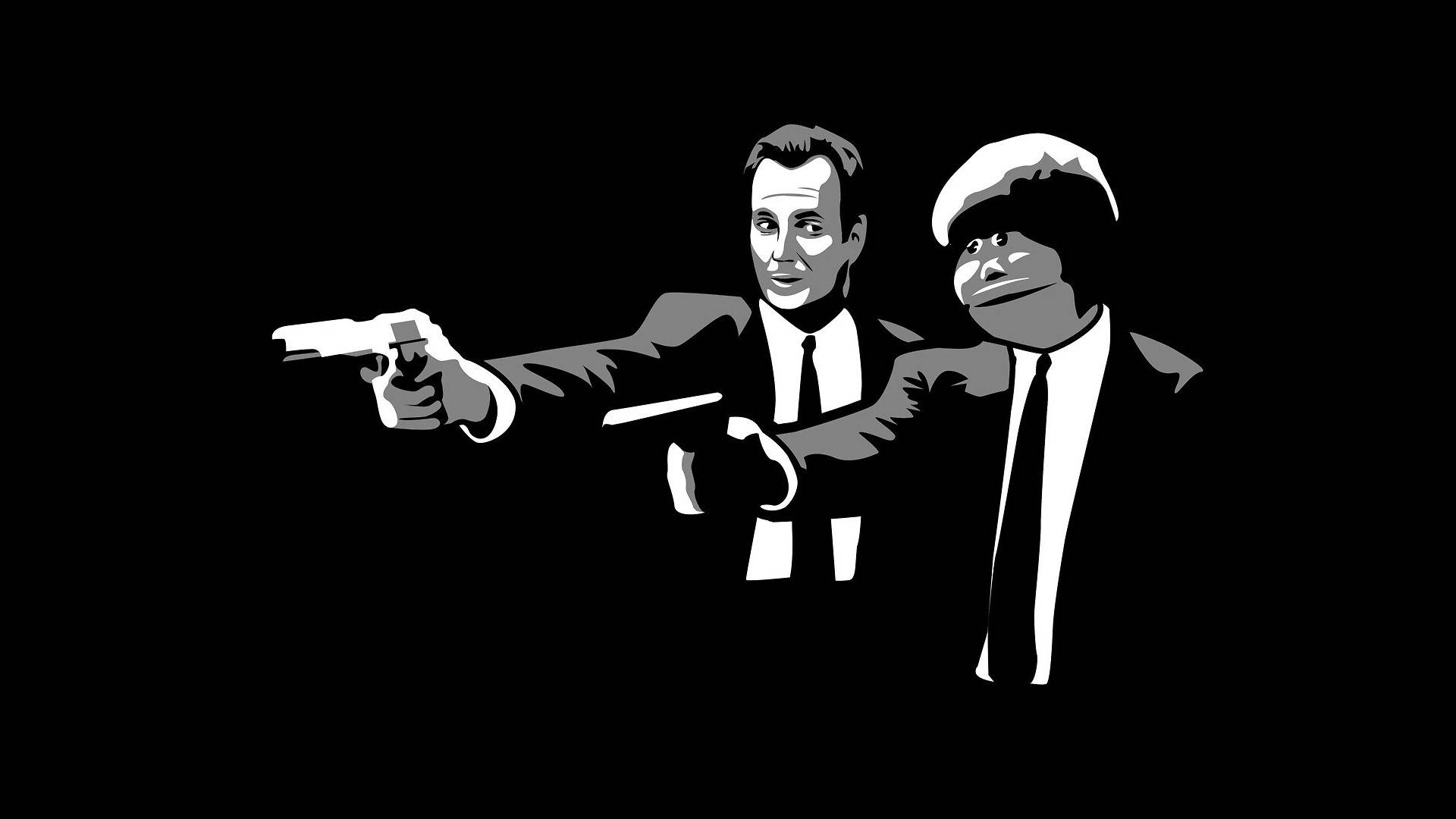 Black And White Pulp Fiction Meme Wallpaper