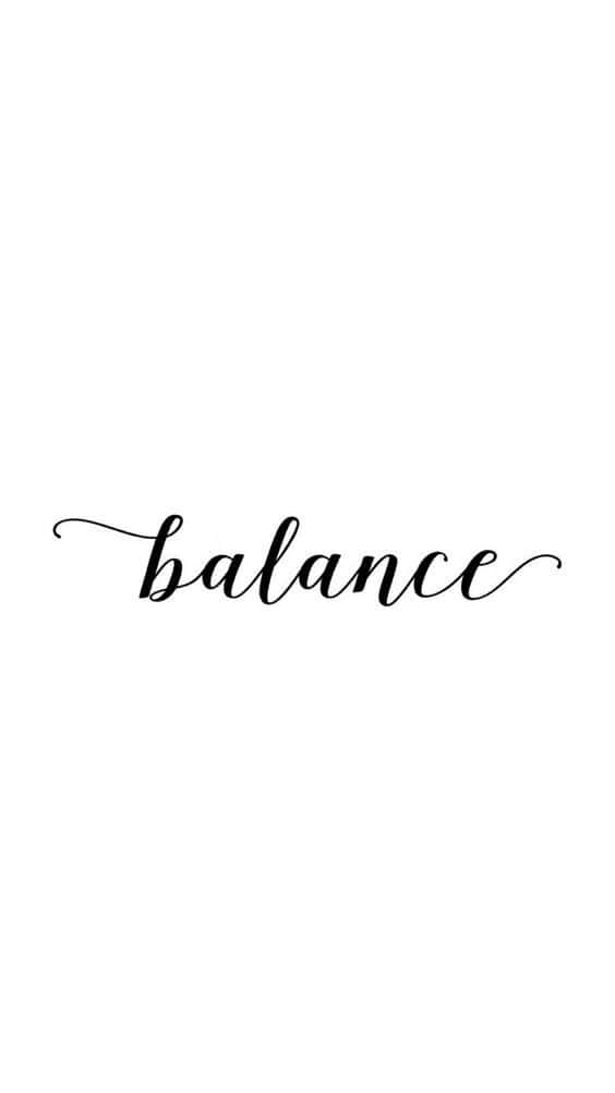Black And White Quotes Simple Balance Wallpaper