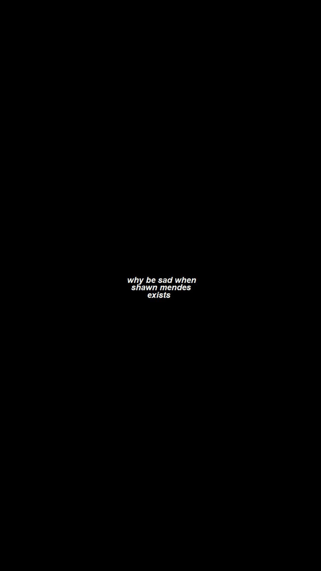 Citasen Blanco Y Negro Simples De Shawn Mendes Fondo de pantalla