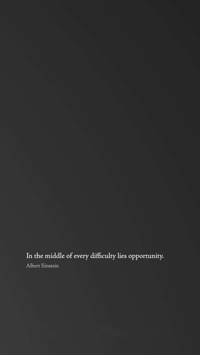 Black And White Quotes Simple By Albert Einstein Wallpaper