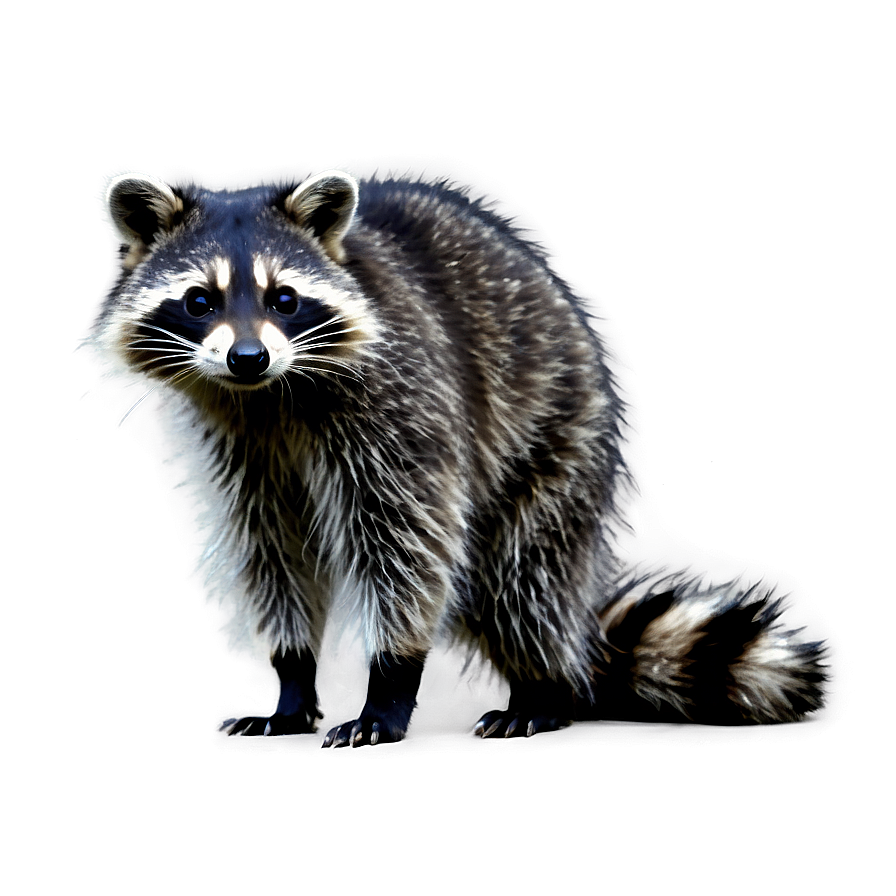 Black And White Raccoon Png 05242024 PNG