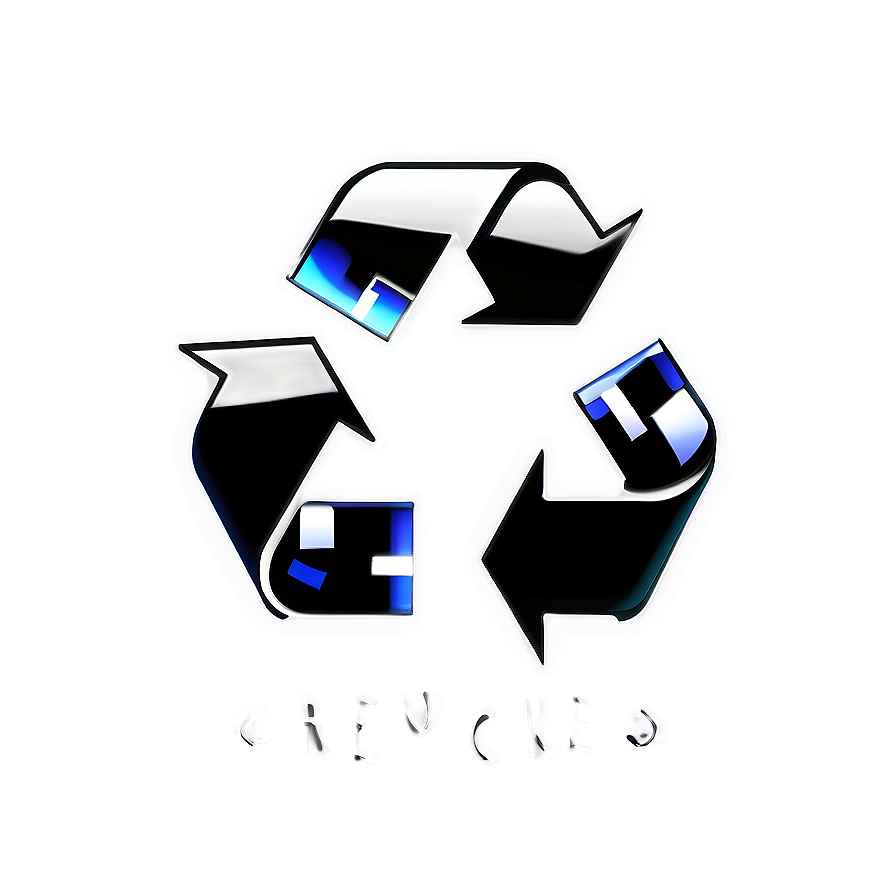 Download Black And White Recycle Logo Png Mej | Wallpapers.com