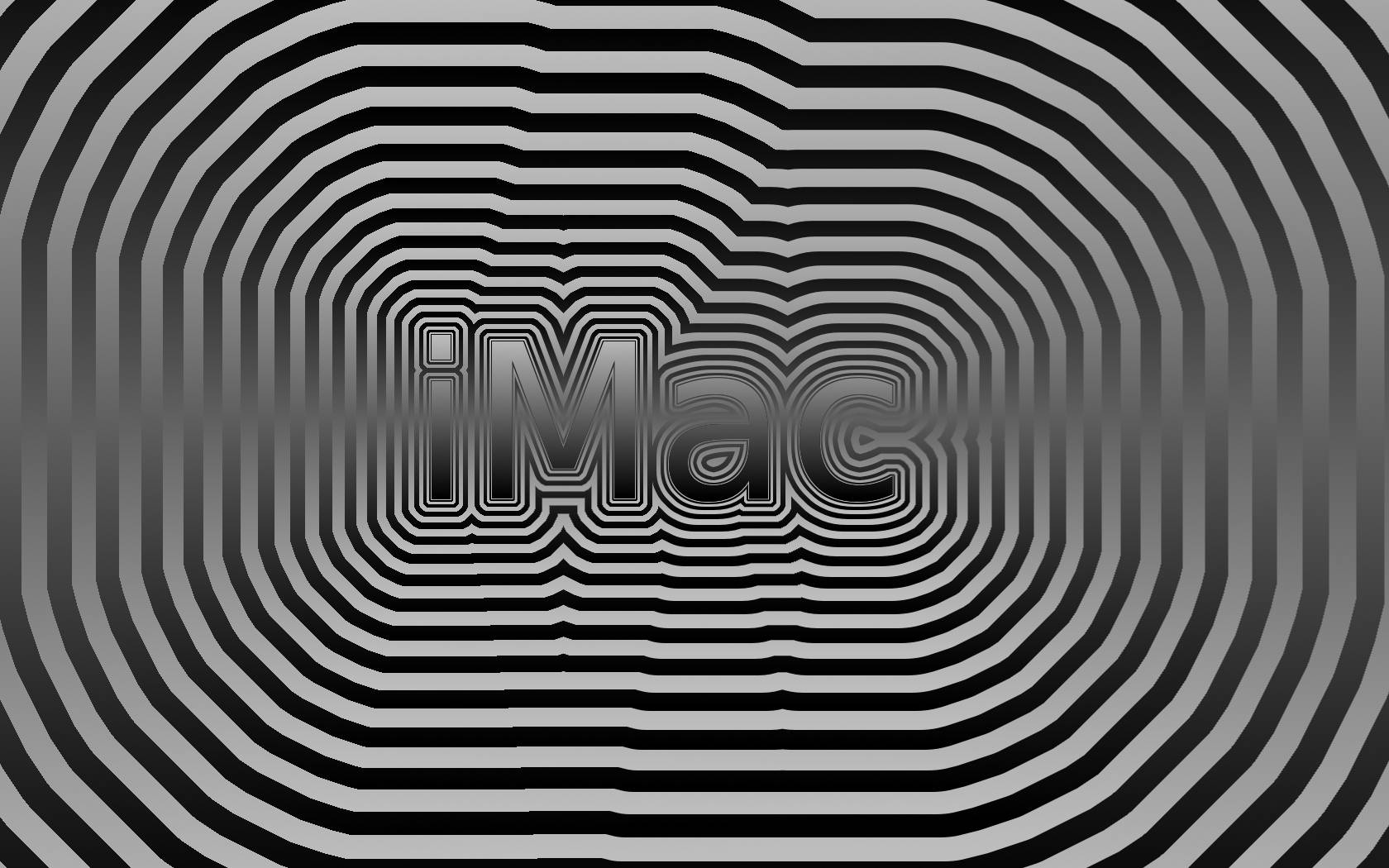 Black And White Ripple iMac 4K Wallpaper