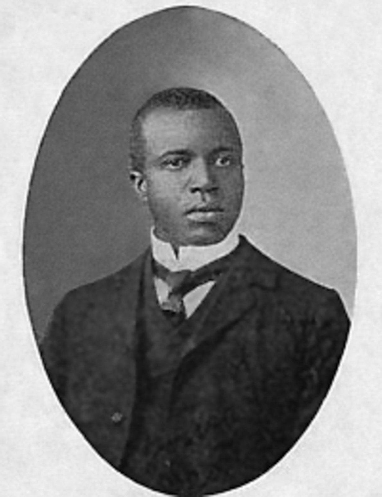 Black And White Scott Joplin Oval Portrait Wallpaper