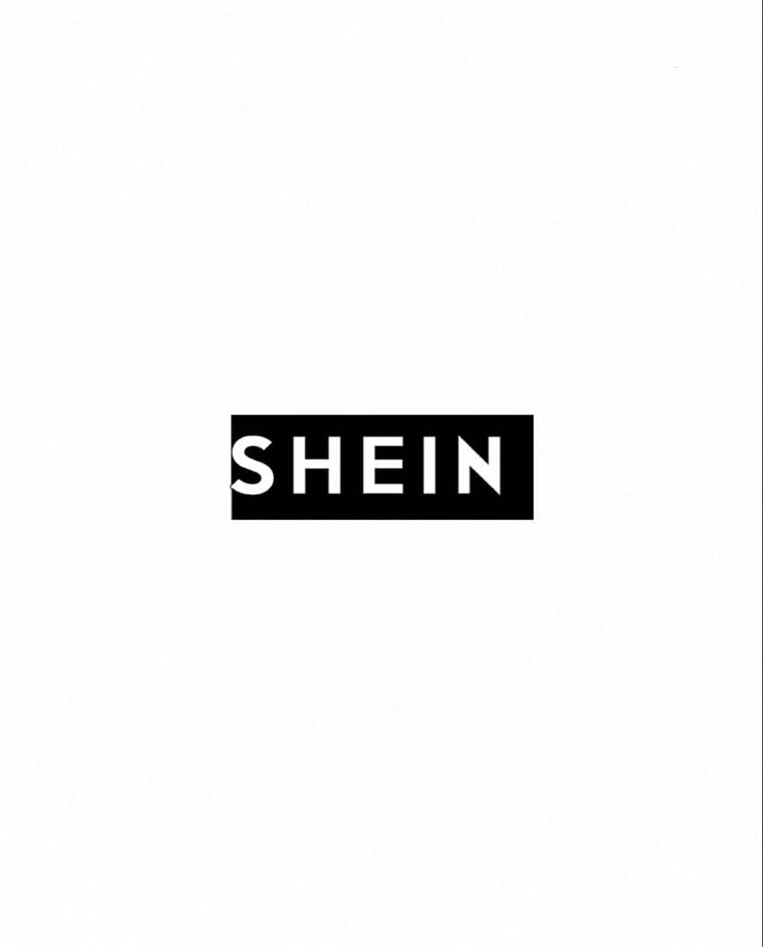 Schwarzesund Weißes Shein-logo. Wallpaper