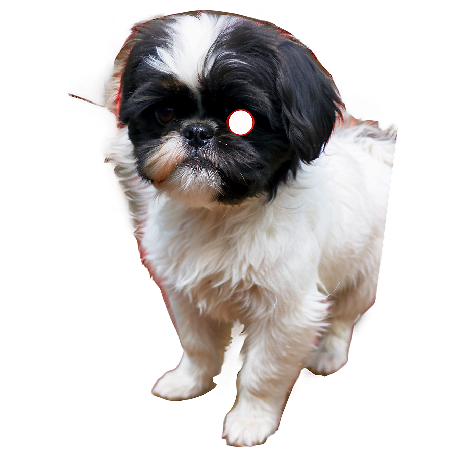 Black And White Shih Tzu Png 1 PNG