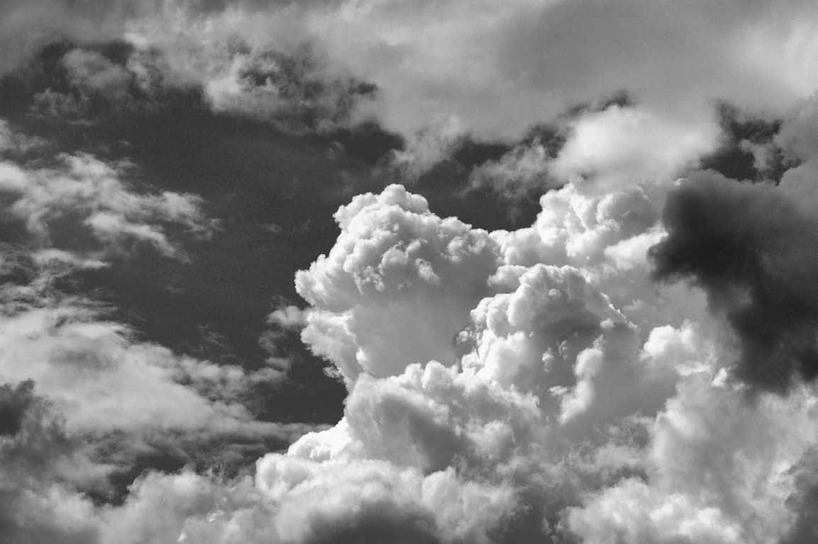 Captivating Black and White Sky Wallpaper