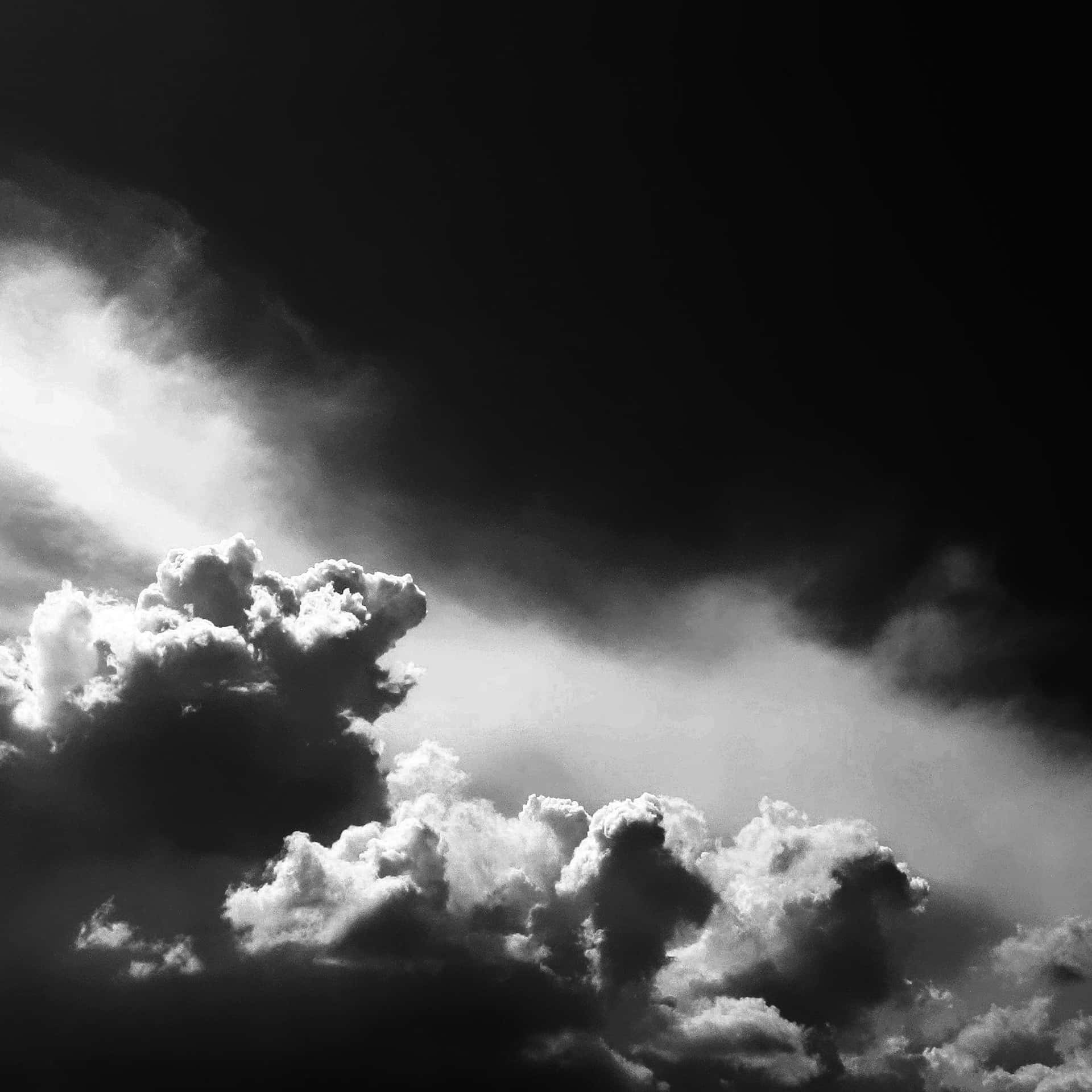 Enchanting Black and White Sky Wallpaper