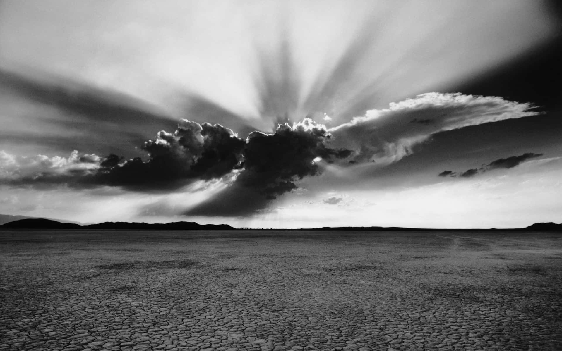 # A mesmerizing black and white sky Wallpaper