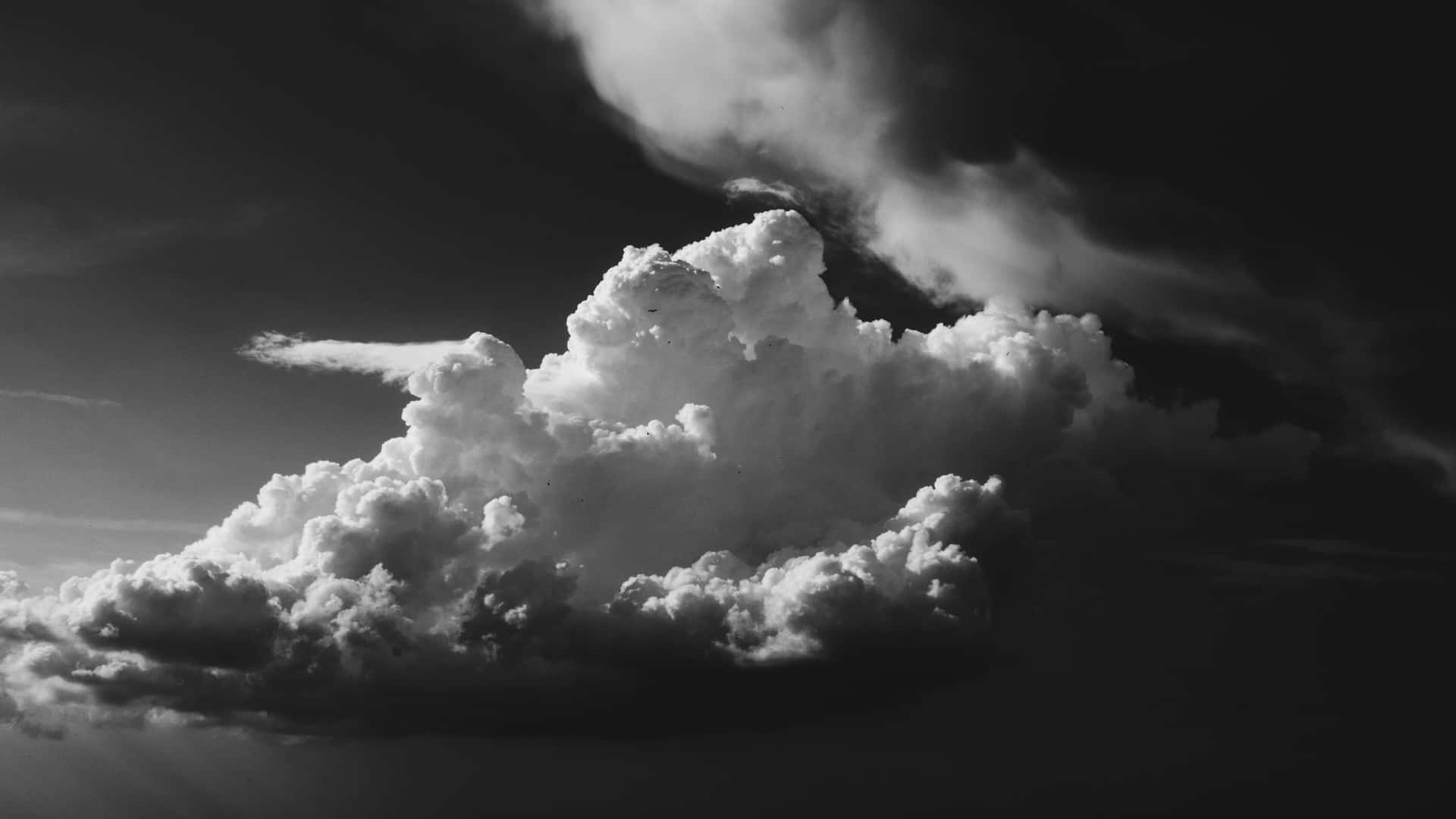 Black And White Dramatic Sky Wallpaper