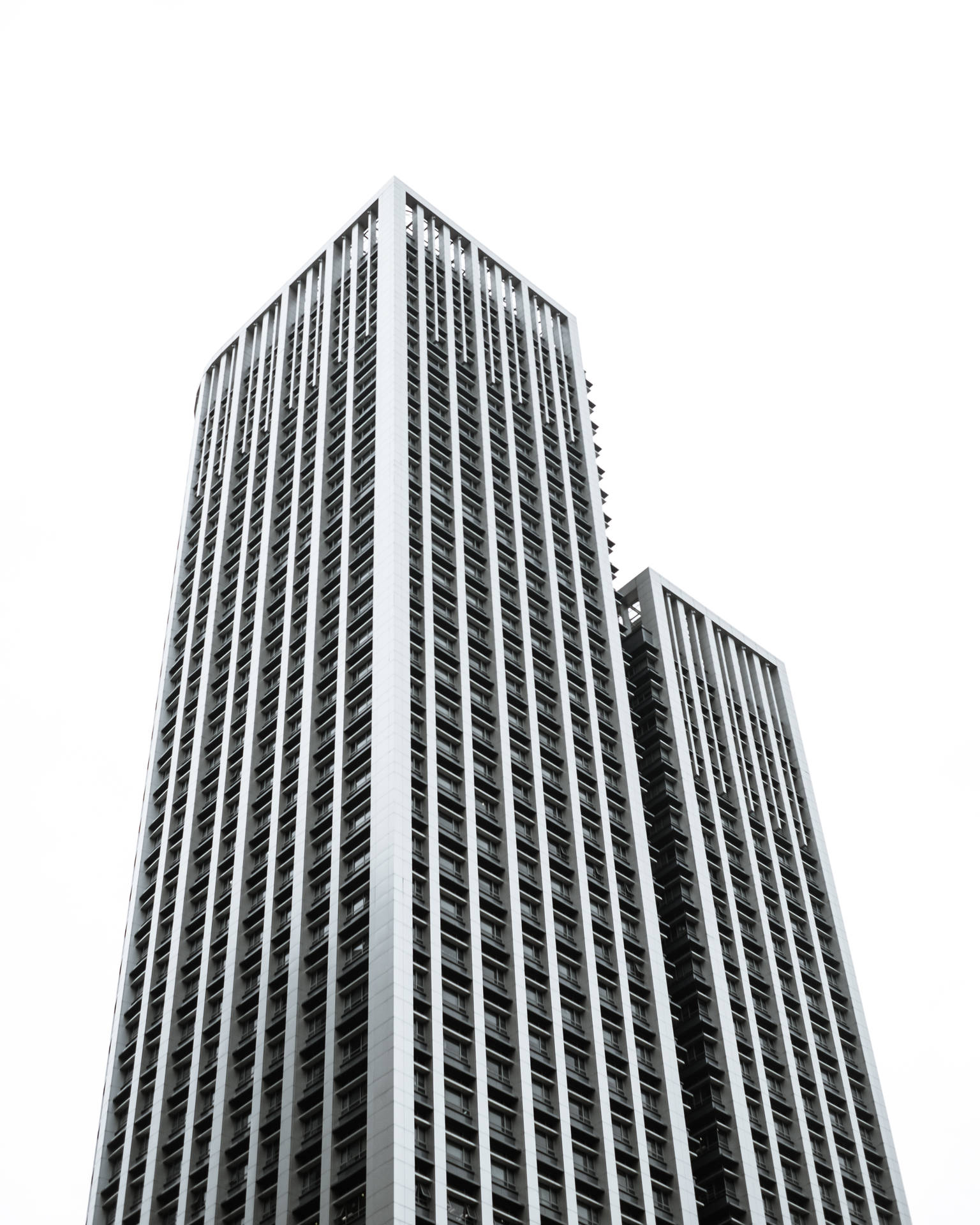 Black And White Skyscraper Wallpaper