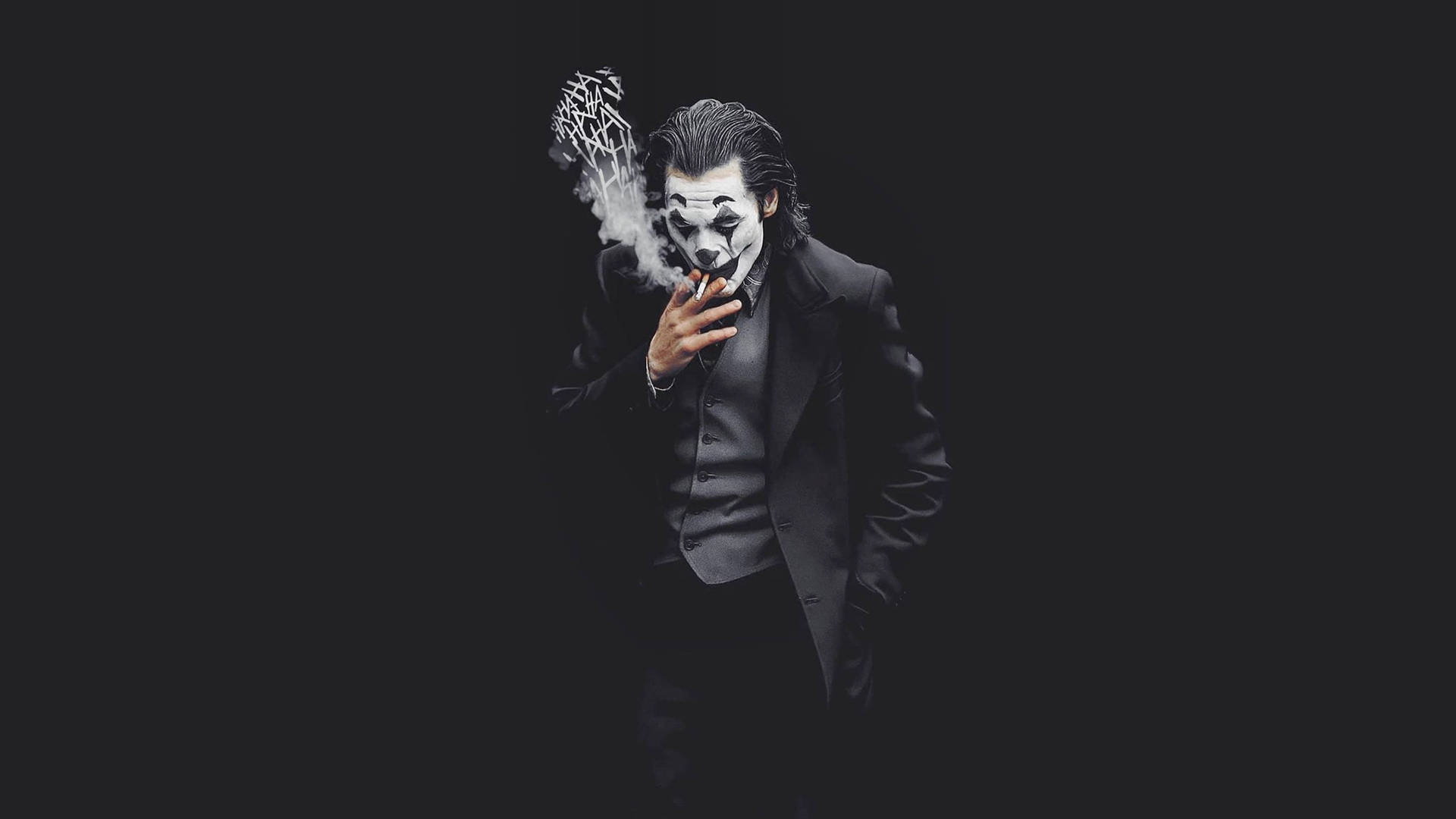 Black And White Smoking Joker 2020 Wallpaper