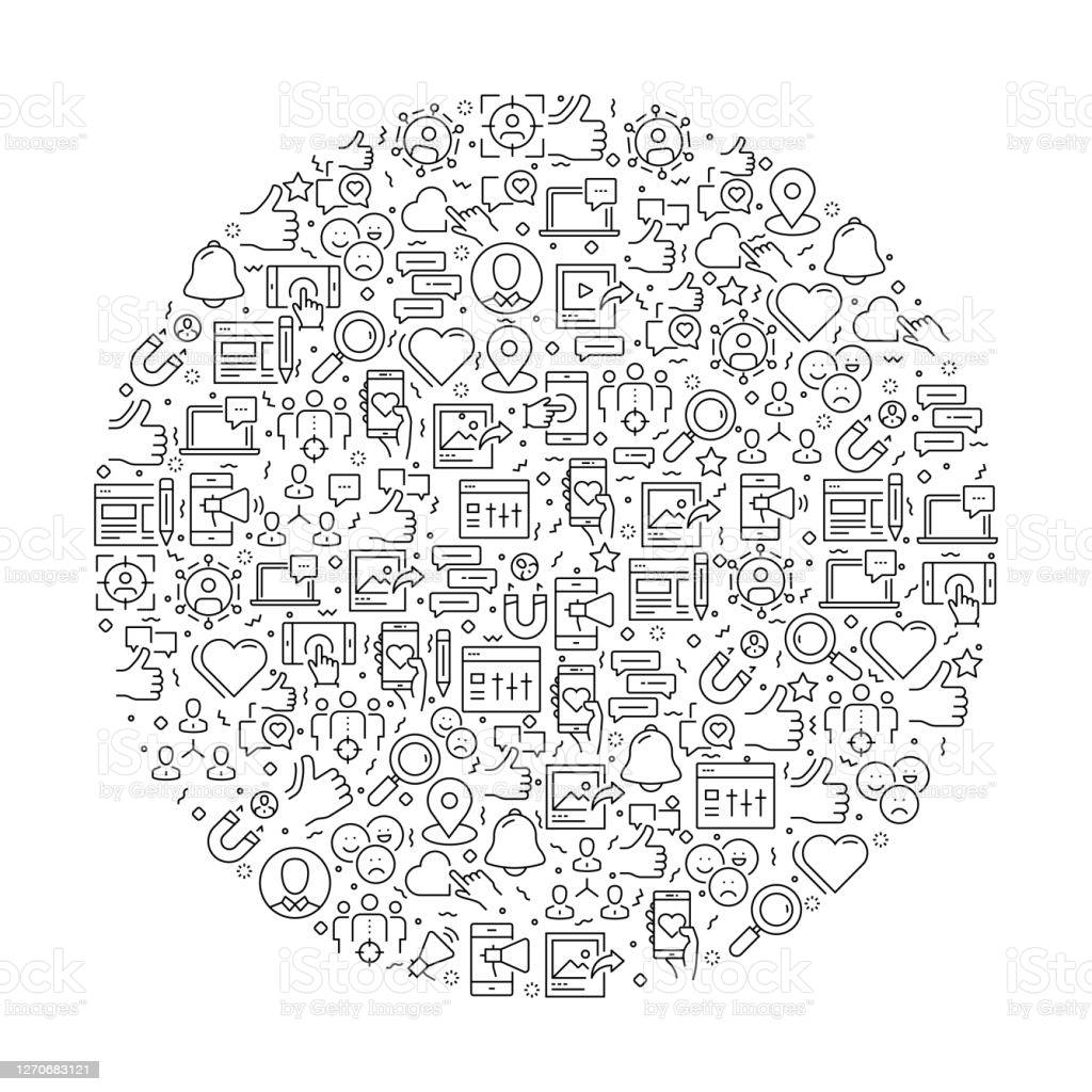 Black And White Social Media Emojis Wallpaper