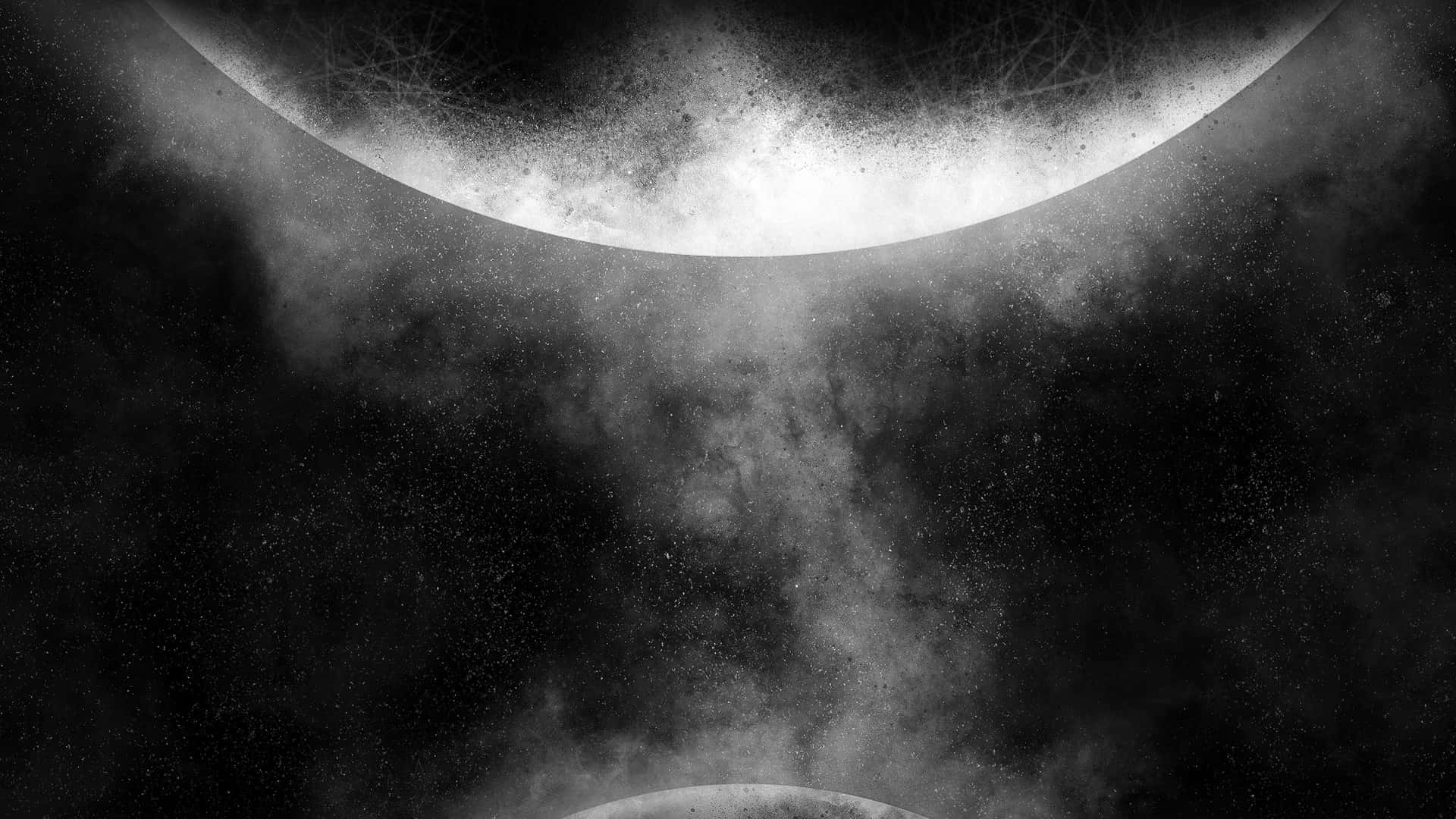 A Grayscale View of Outer Space Wallpaper
