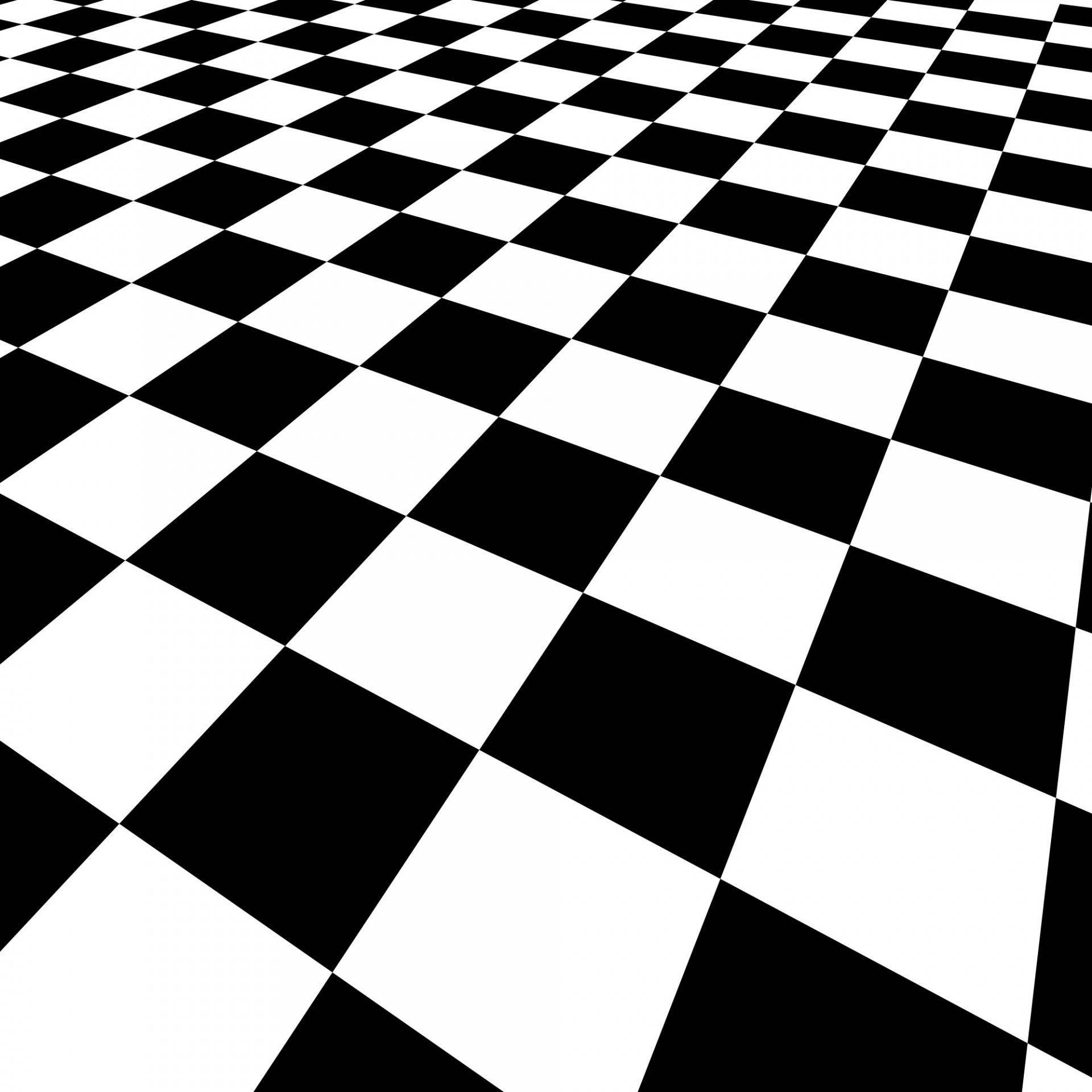 Black And White Squares Checkered Pattern Wallpaper
