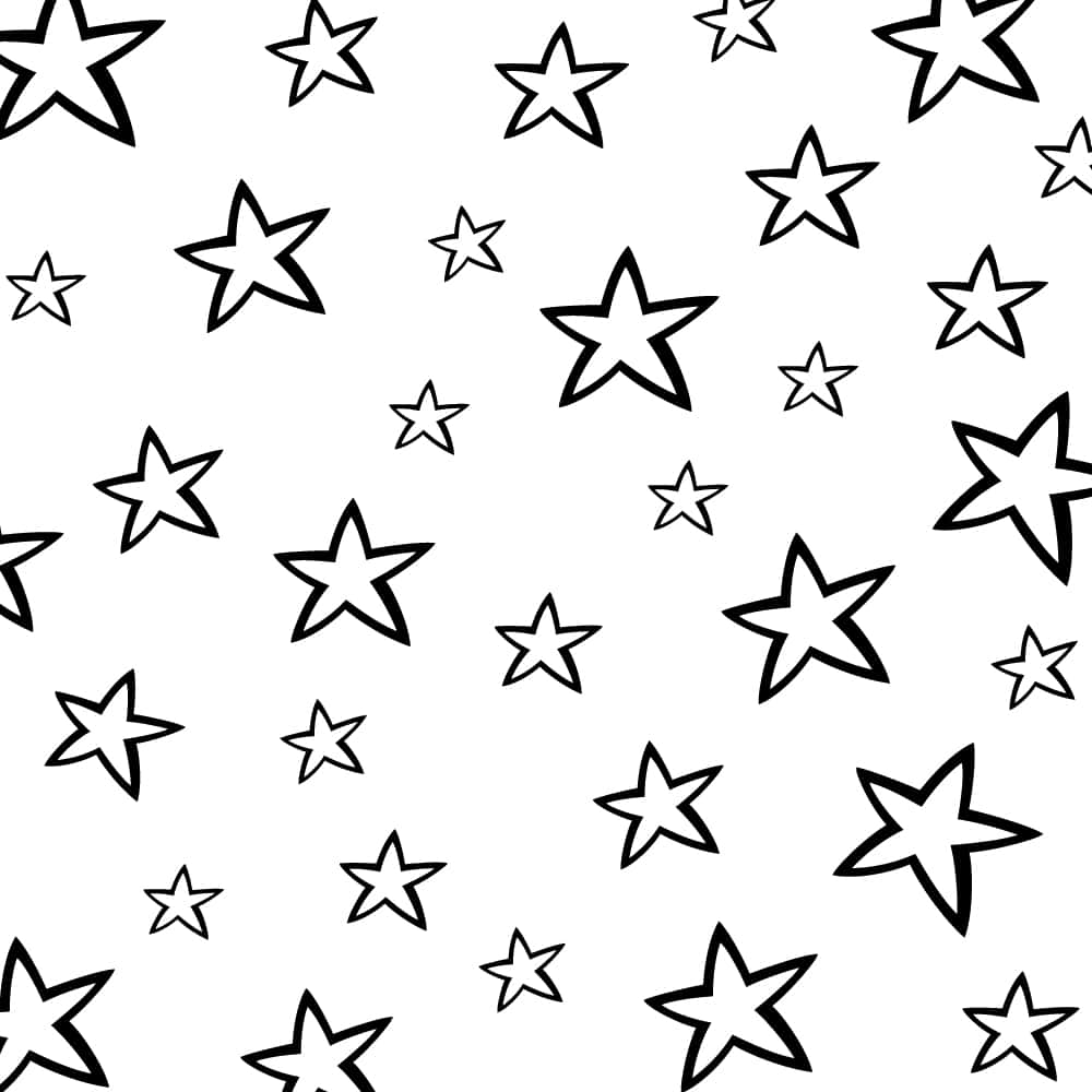 Asombrosopapel Tapiz De Estrellas En Blanco Y Negro. Fondo de pantalla