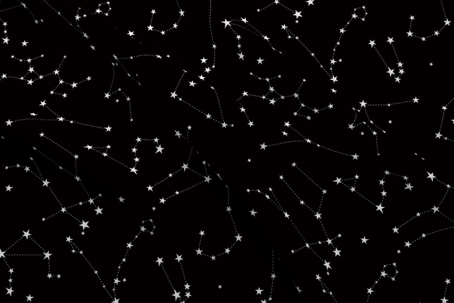 Unaimpresionante Estrella En Blanco Y Negro Brillando Intensamente En El Cielo Nocturno. Fondo de pantalla