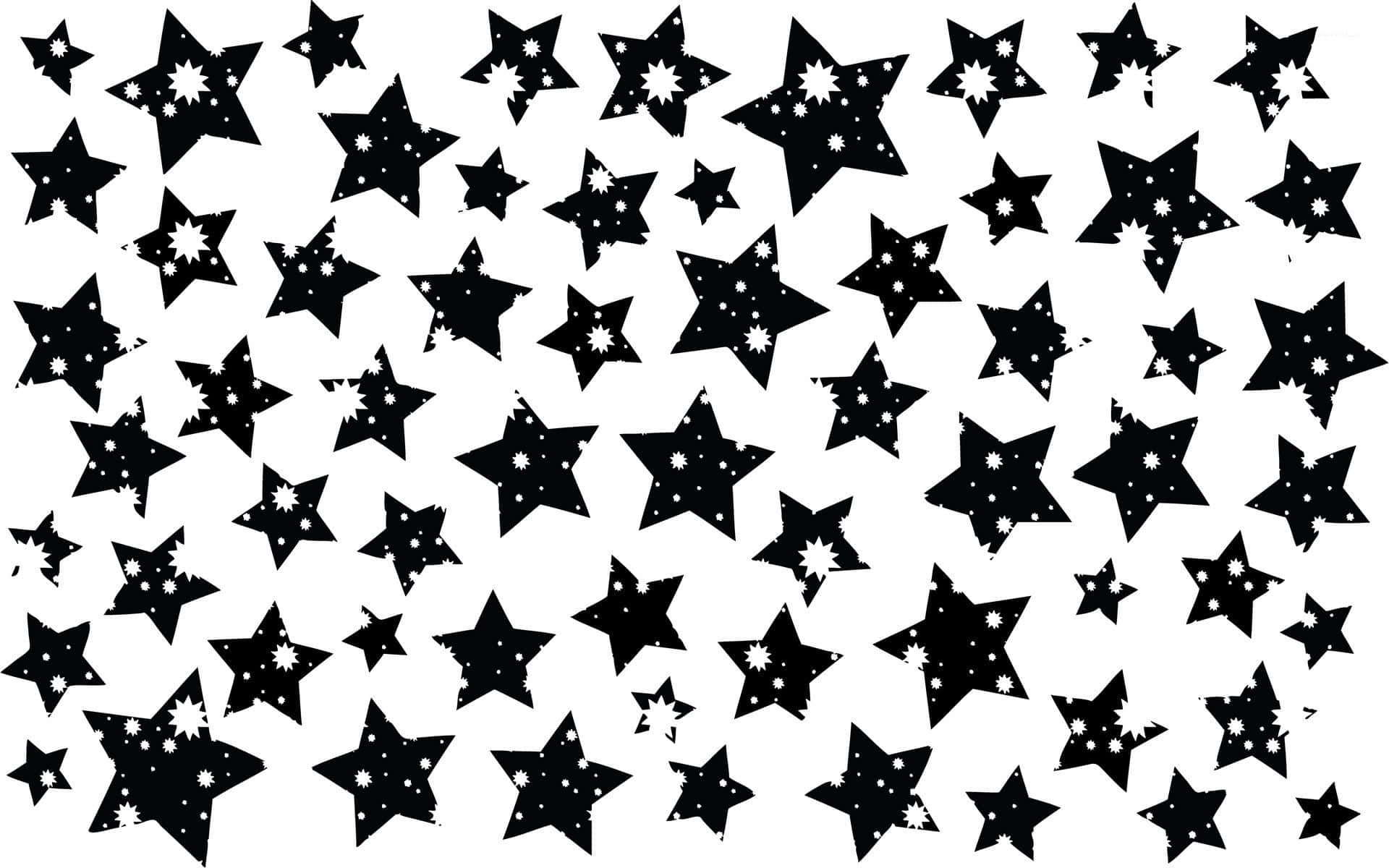 Frasefascinante Fondo De Pantalla Negro Y Blanco Con Estrellas Fondo de pantalla
