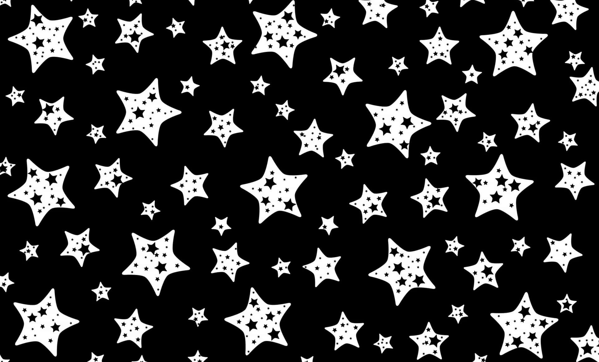 Fondode Pantalla De Estrellas En Blanco Y Negro. Fondo de pantalla
