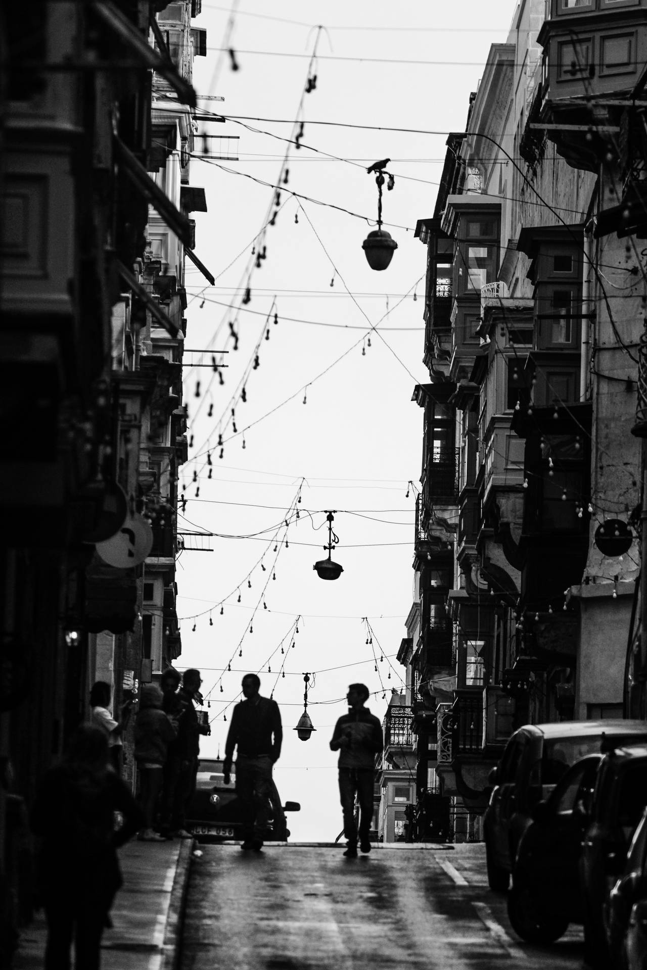 Black And White Street Malta