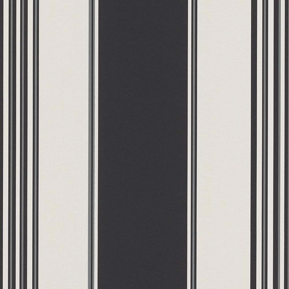 A Black And White Striped Wallpaper