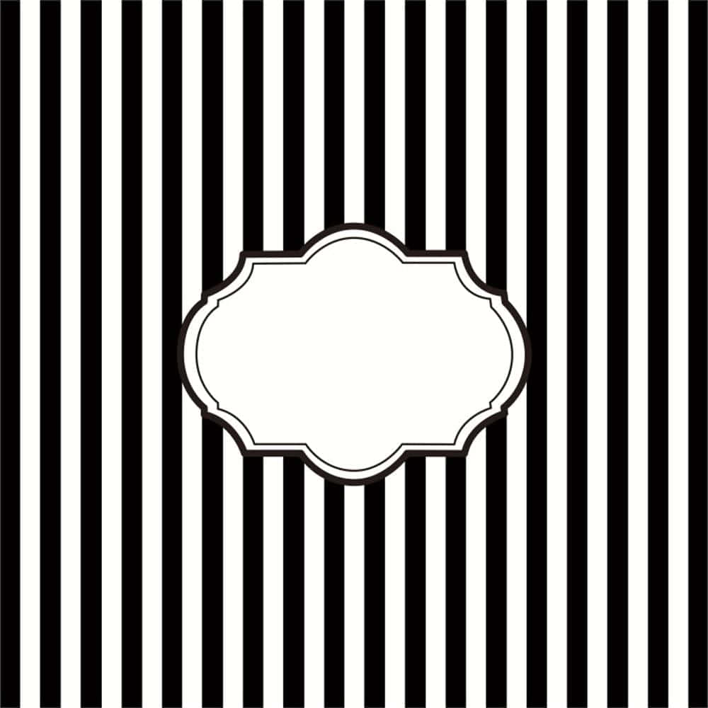 Klassischesmonochromes Schwarz-weiß Gestreiftes Muster