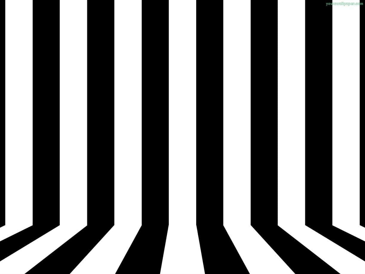 A Black And White Striped Background With A Black And White Striped Wall Wallpaper