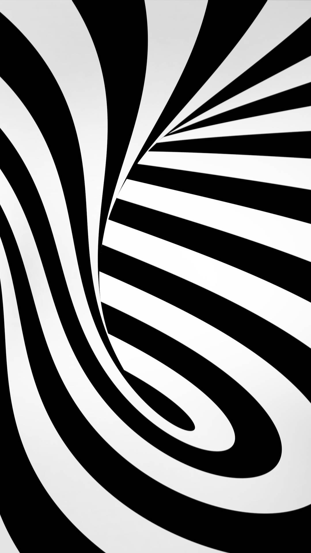 Black And White Swirl Mobile 3d