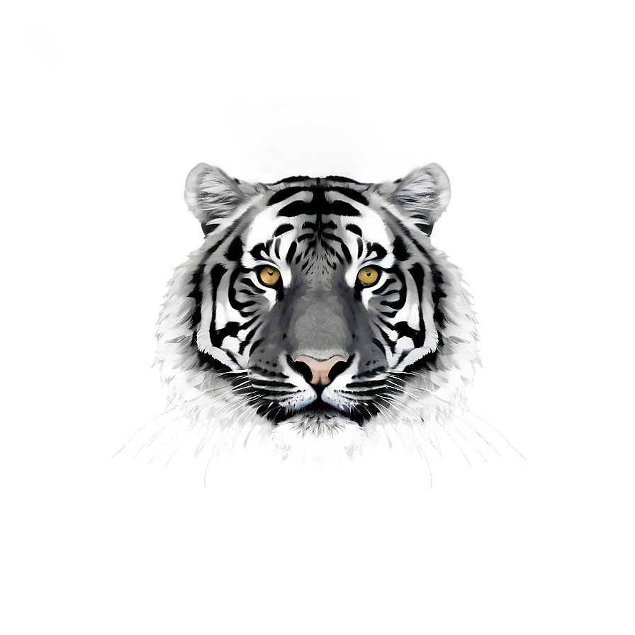 Black And White Tiger Png Rov PNG