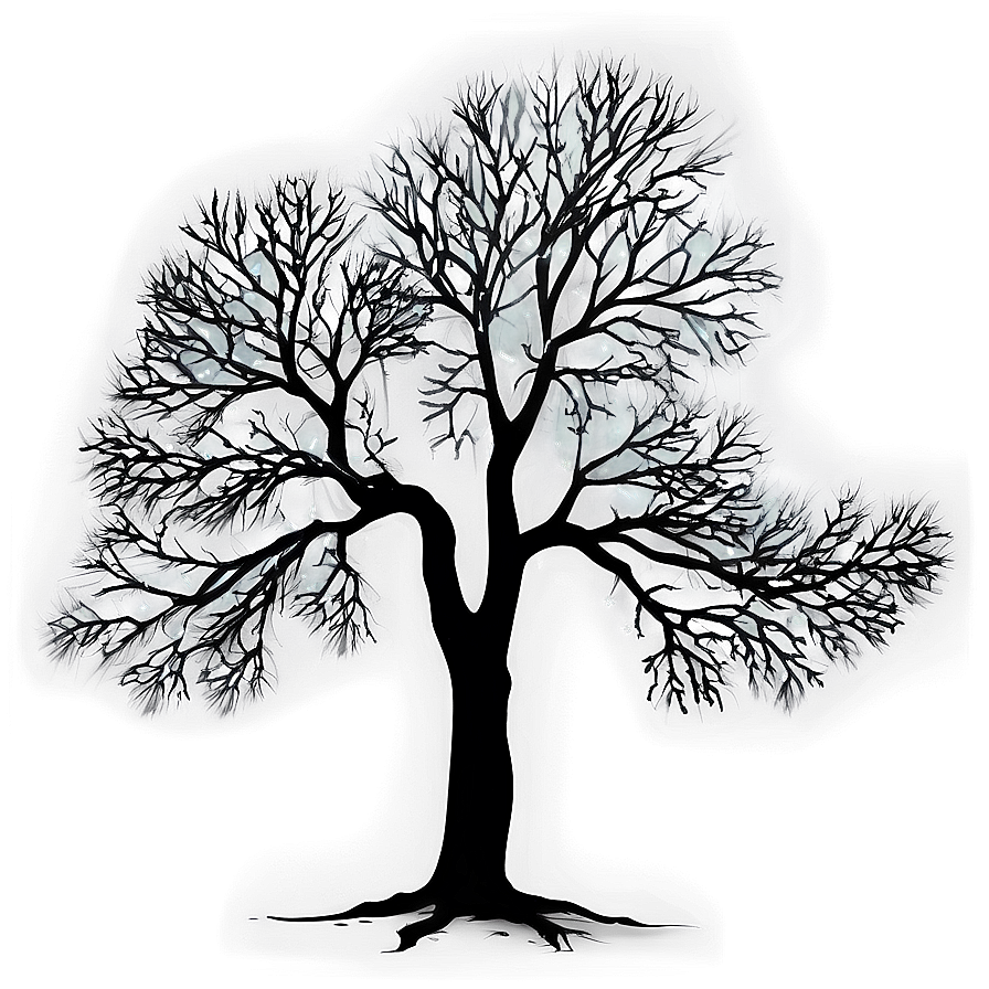 Black And White Tree With Light Background Png 28 PNG