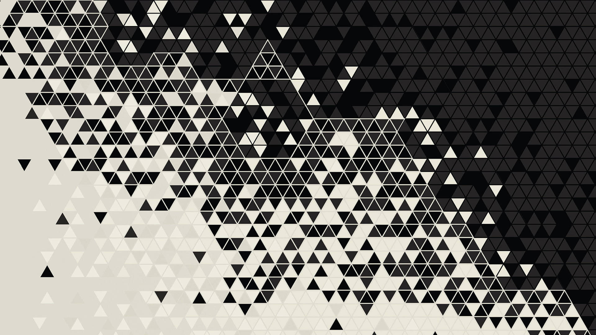 Black And White Triangles Backgrounds Wallpaper