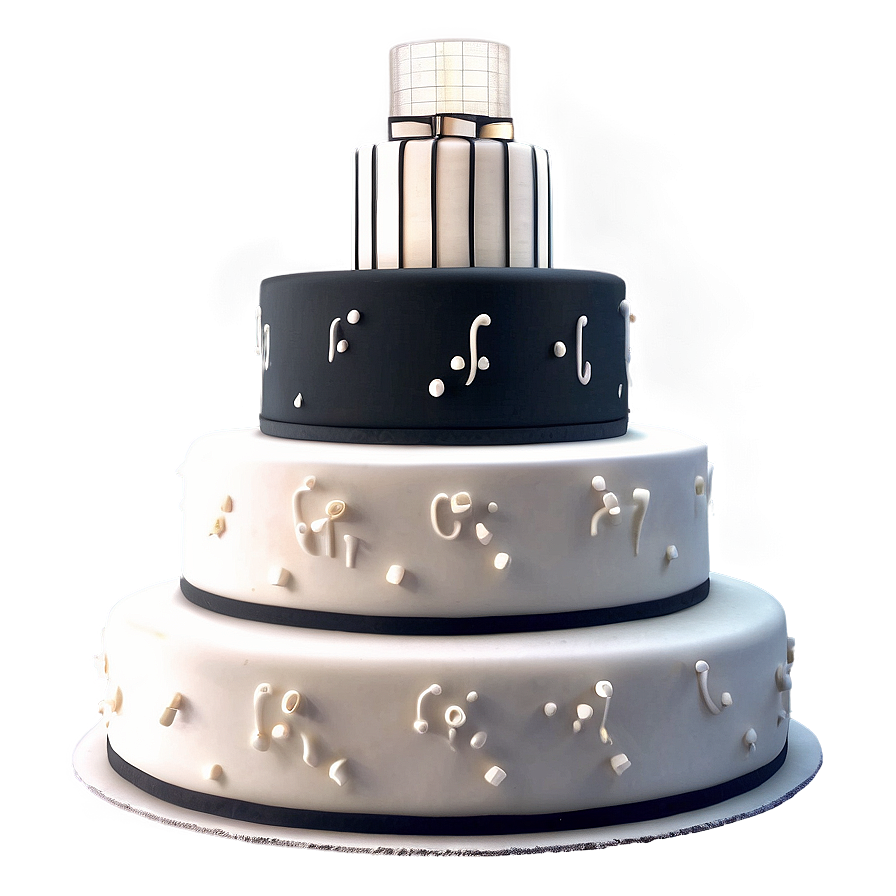 Black And White Wedding Cake Png 21 PNG