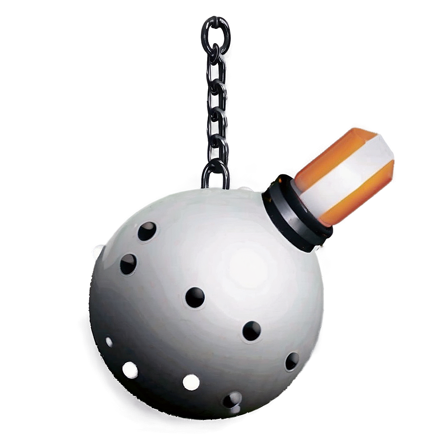 Black And White Wrecking Ball Png 06112024 PNG