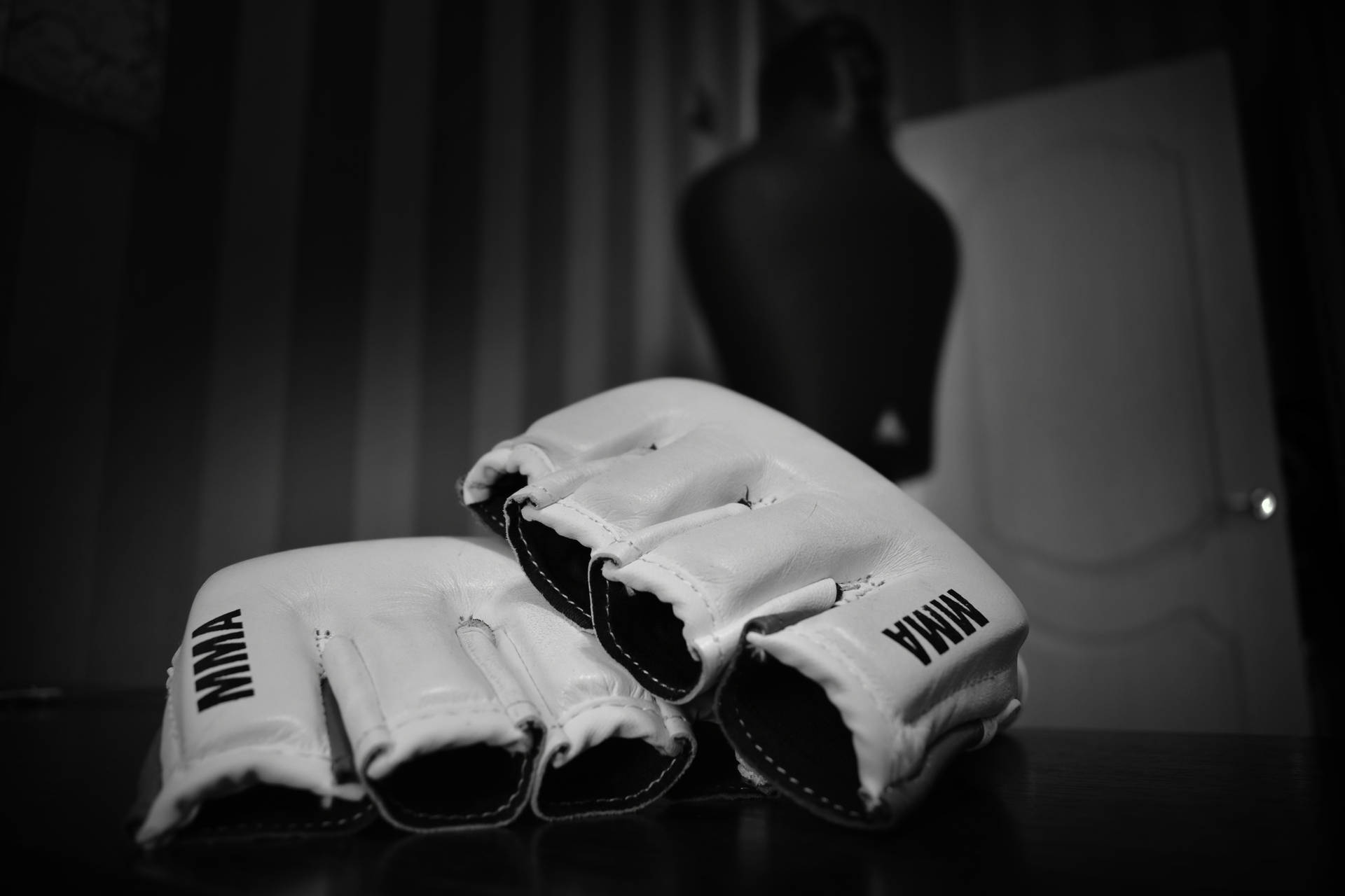 Black and White Wrestling Gloves wallpaper.