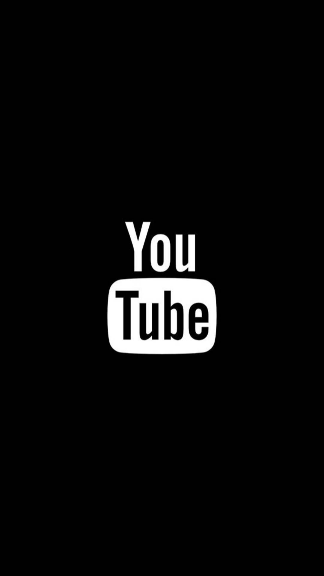 Black And White YouTube Logo Wallpaper