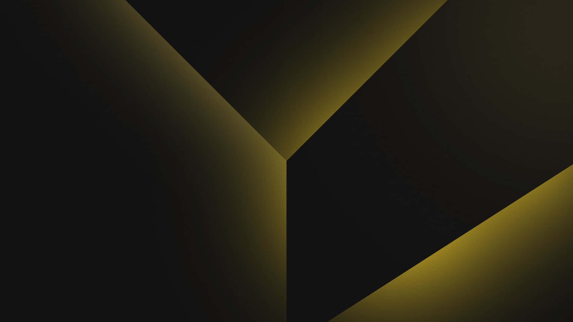 Bold Black and Yellow Graphic Wallpaper