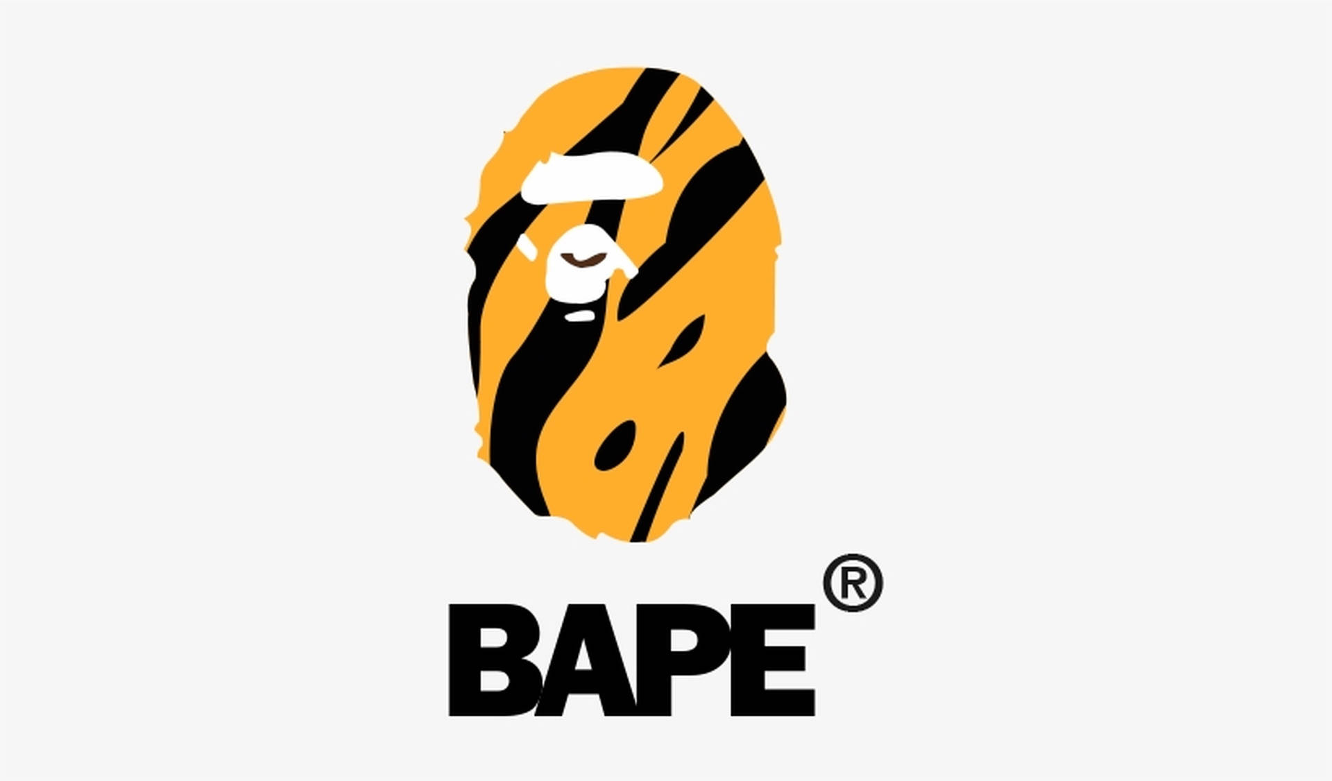 Black And Yellow BAPE Logo Wallpaper