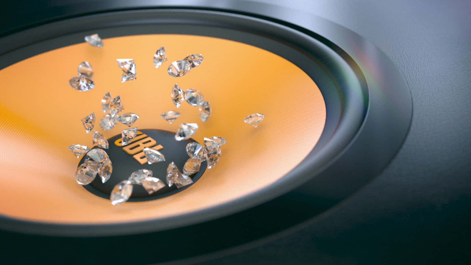JBL's Luxurious Speaker with Diamonds Wallpaper