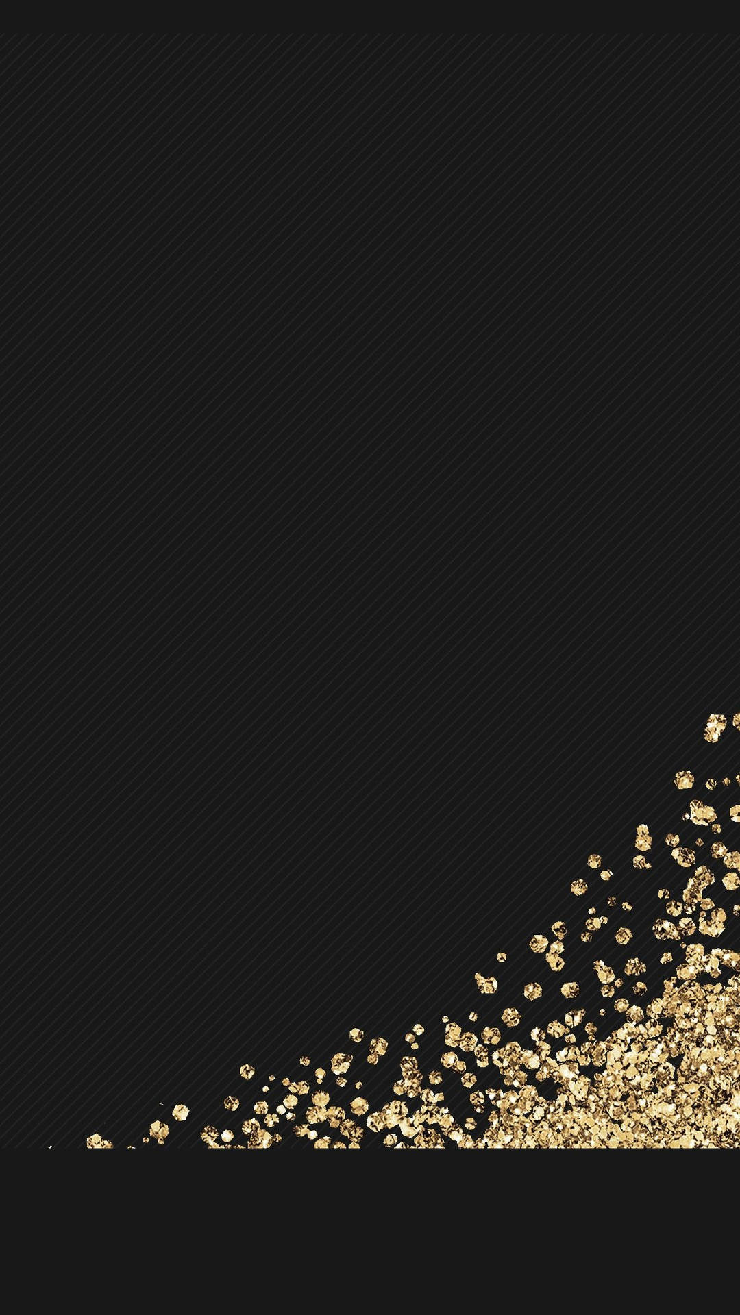 Black Android And Gold Glitters Wallpaper