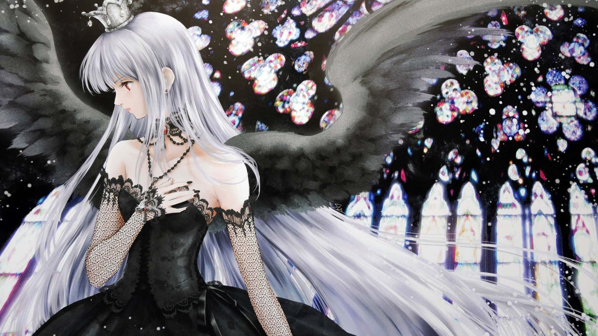 beautiful anime dark angel