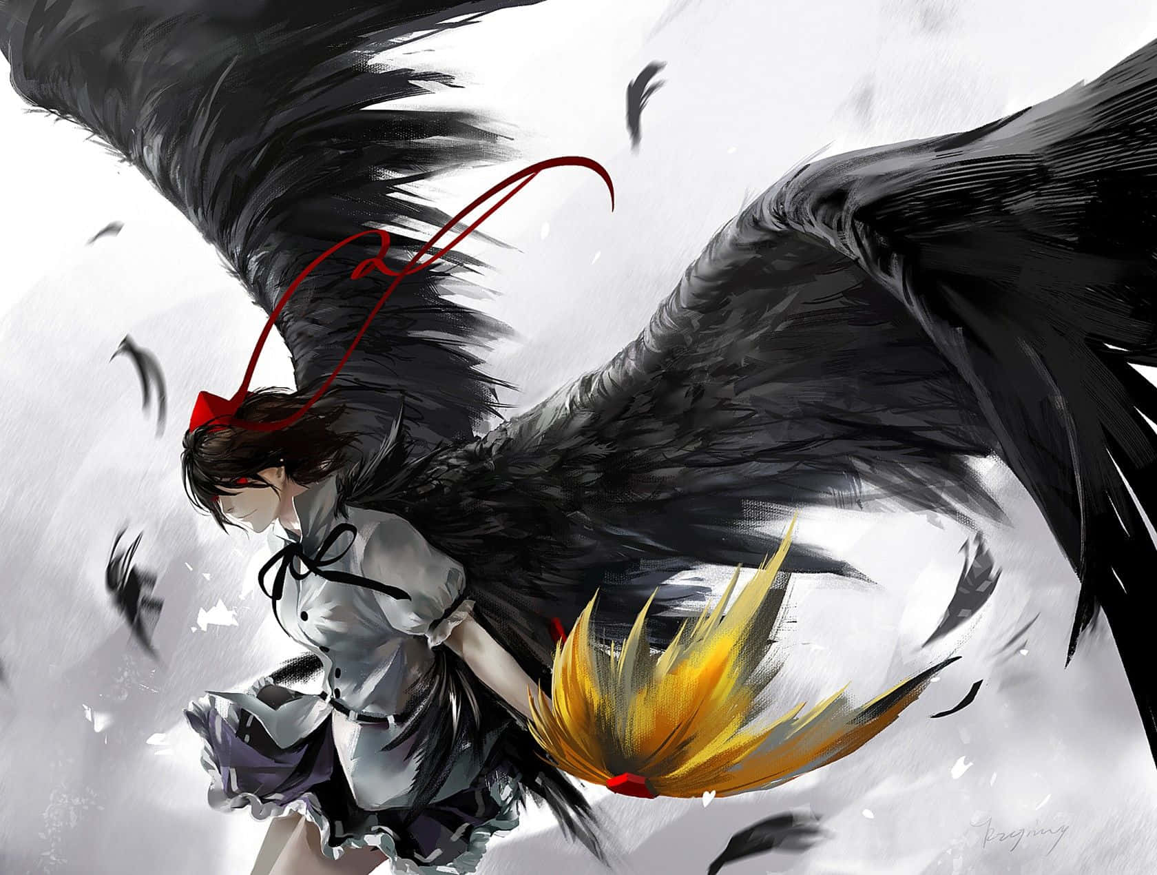 A Girl With Wings And A Sword