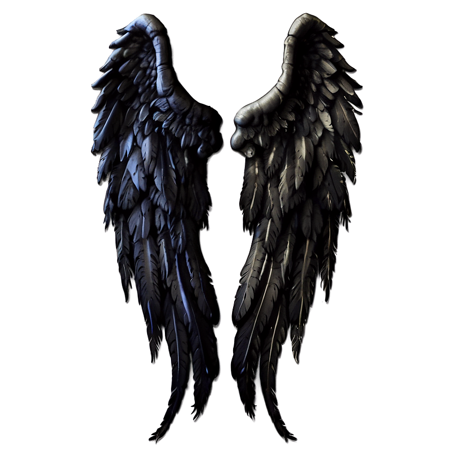 Black Angel Wings C PNG